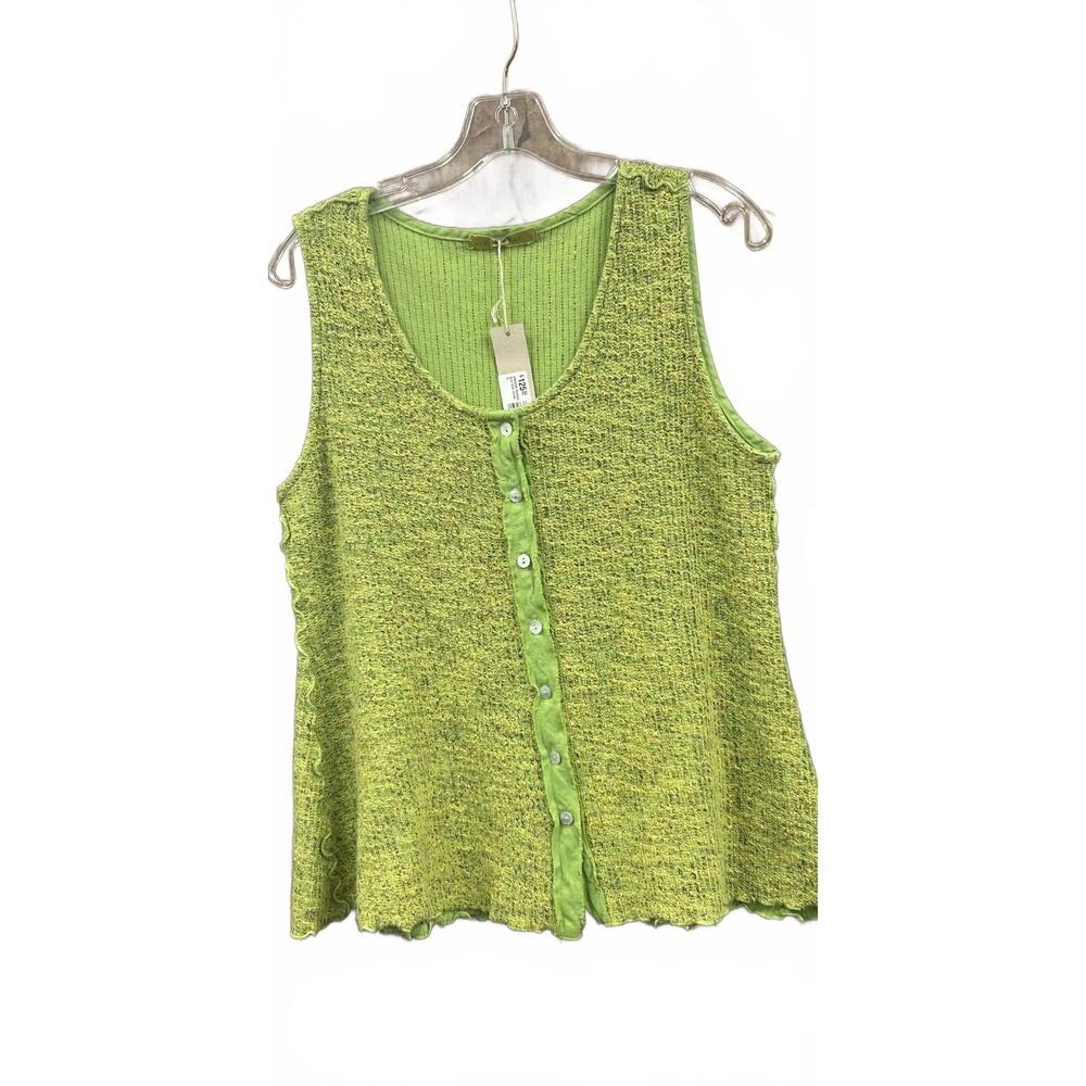 NEW CUT LOOSE women's sweater knit vest in verde